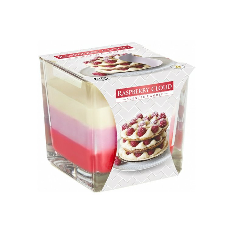Sviečka aroma trojfarebná Malina 170g 80-329