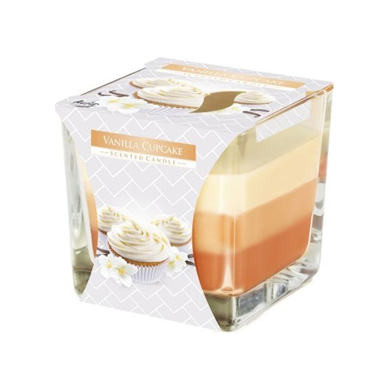 Sviečka aroma trojfarebná vanilkový koláč 80-202