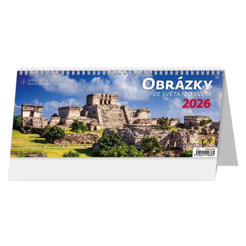 Stolový kalendár Obrázky zo Sveta 26