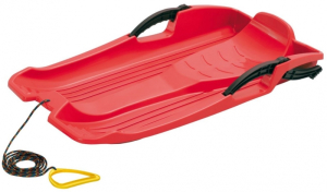 Boby s brzdou plastové TULIMI, 80x40x11, 5 cm, nosnosť 50kg, červené