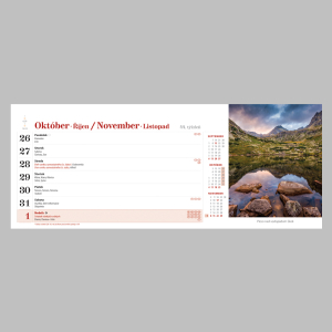 Stolový kalendár Vysoké Tatry PG 2026