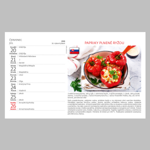 Stolový kalendár Česko-slovenská kuchárka 26