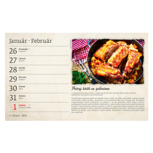 Stolový kalendár Recepty starej mamy 26