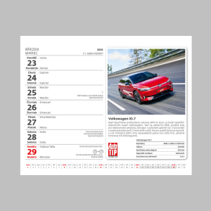 Stolový kalendár Autá 26