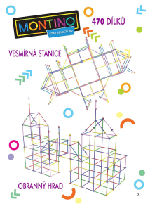 PEXI Montino 470 - stavebnica 3D trubičky