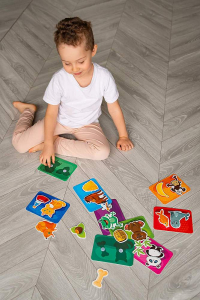 PEXI Velcro skladačky - Kto čo je? (Who eats it?)