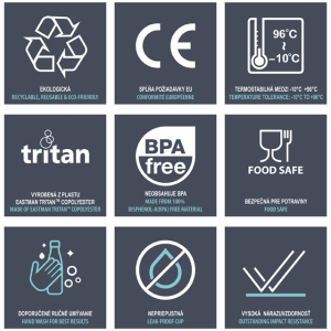 Zdravá fľaša 475ml NIGHTWOLF ARS UNA