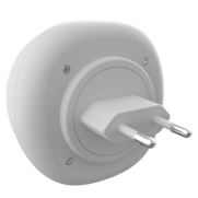 Nočná lampa + svietiaca muchláčik, Infantilio Sovička - biela/sivá