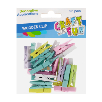 Hobby CraftFun štipce farebné 555404