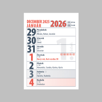 Stolový kalendár Minikalendár PG 2026