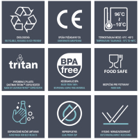 Zdravá fľaša 475ml NIGHTWOLF ARS UNA