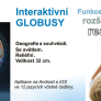 Interaktívny svietiaci glóbus s 3D reliéfom a nočnými súhvezdiami, slovenskými popismi a bezplatnou interaktívnou aplikáciou