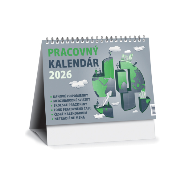 Stolový kalendár Pracovný malý PG 2026